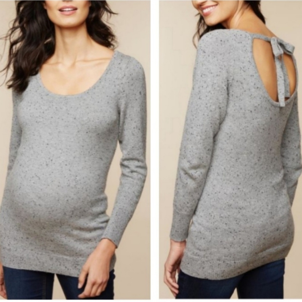 ❤️EUC Motherhood Tie Detail Maternity Sweater